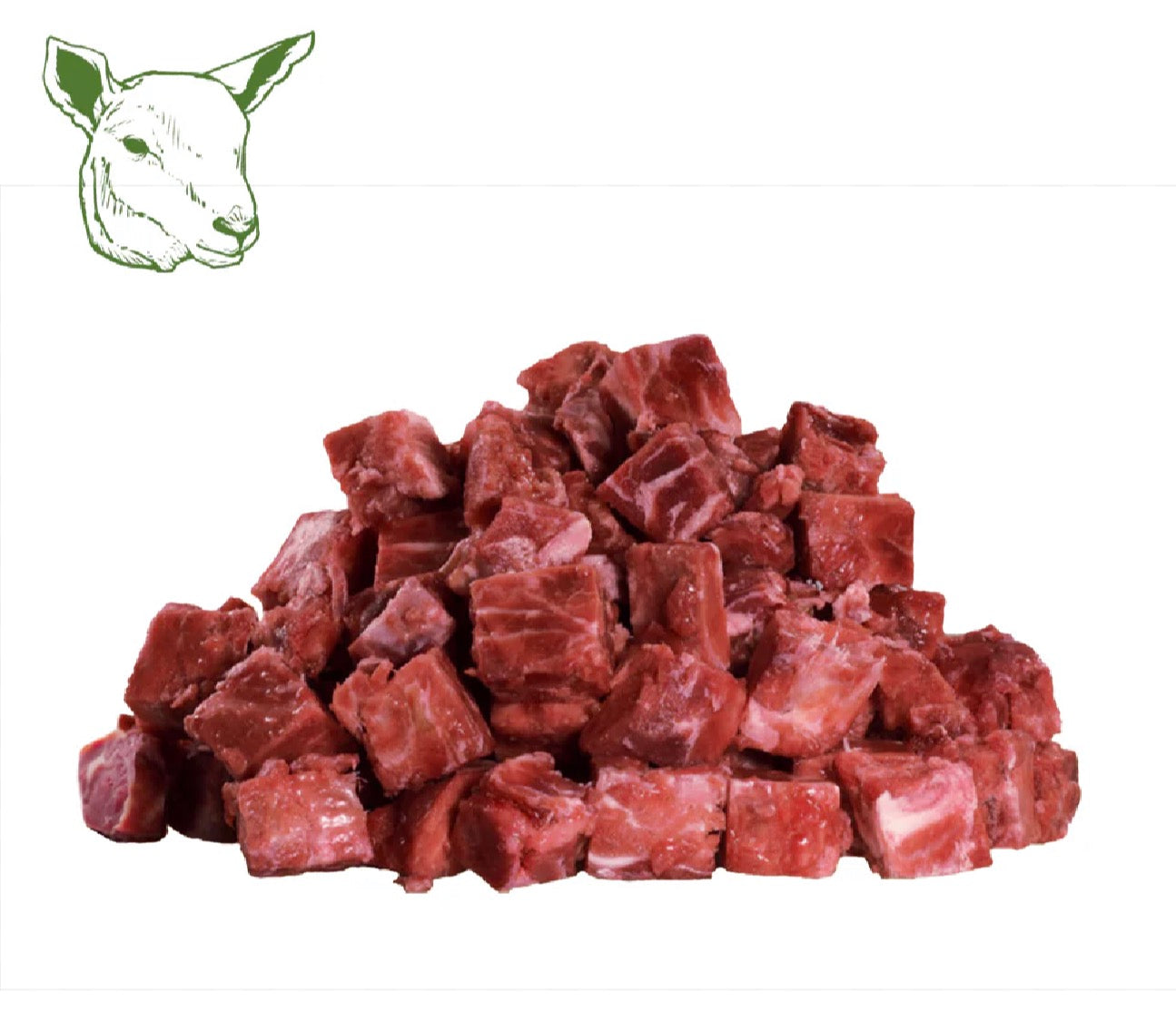 Lammmuskelfleisch durchwachsen 1000g (Futterfreunde)
