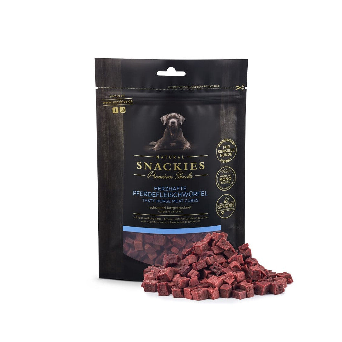 Snackies Pferdefleischwürfel 80g