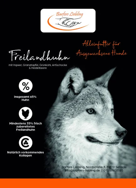 Superfood Trockenbarf Freilandhuhn 6kg