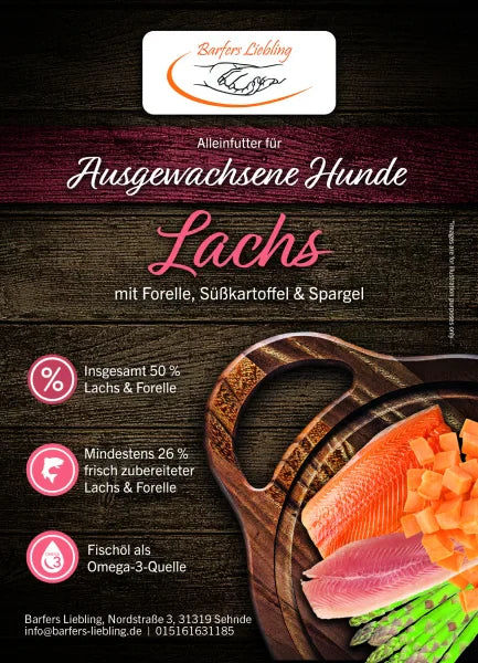 Trockenbarf Lachs mit Forelle & Süßkartoffel 2kg