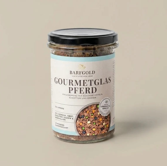 Gourmet Glas Pferd 400g