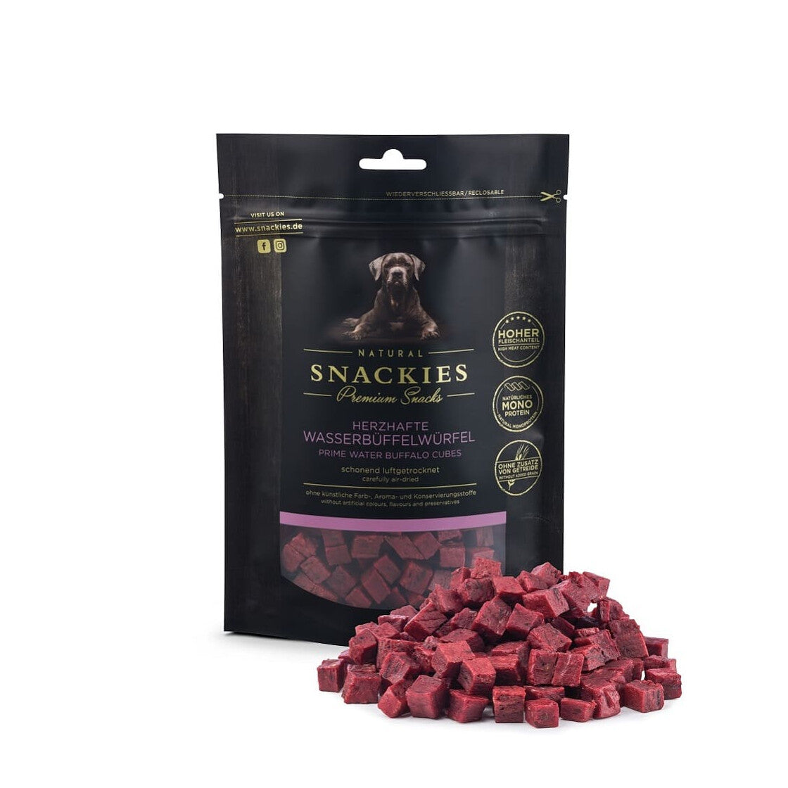 Snackies Wasserbüffelwürfel 170g